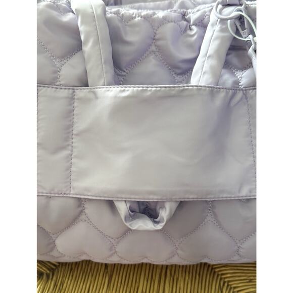 Betsey Johnson Quilted Heart Travel Tote Set - Picture 8 of 13